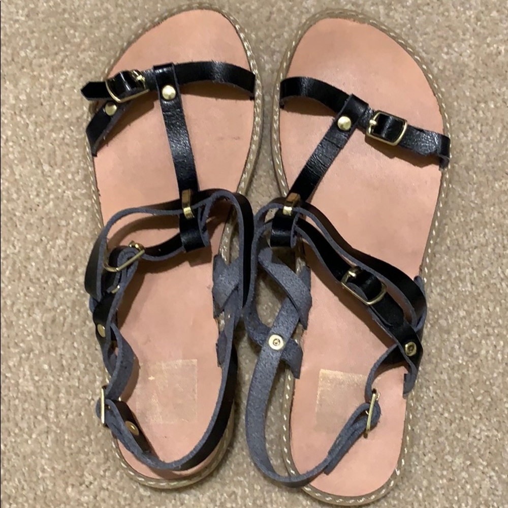 Dolce Vita black leather sandals